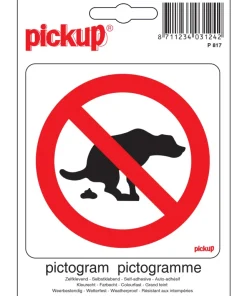 Pictogramme pas de crottes de chien 10 x 10 cm