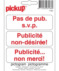 Pictogramme pas de publicité s.v.p. 10 x 10 cm