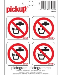 Pictogramme pas d'eau potable 10 x 10 cm