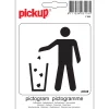 Pictogramme poubelle 10 x 10 cm