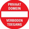 Pictogramme privaat domein Ø 18 cm