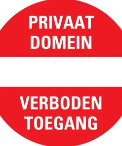 Pictogramme privaat domein Ø 18 cm