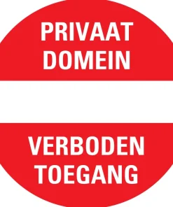 Pictogramme privaat domein Ø 30 cm