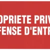 Pictogramme propriété privé 33 x 20 cm