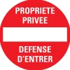 Pictogramme propriété privée Ø 18 cm