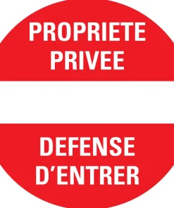 Pictogramme propriété privée Ø 30 cm