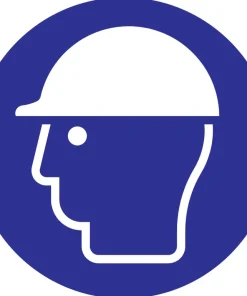 Pictogramme protection de la tête Ø 18 cm