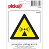 Pictogramme radiation 10 x 10 cm