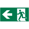 Pictogramme sortie en gauche 15 x 30 cm