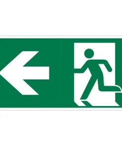 Pictogramme sortie en gauche 15 x 30 cm
