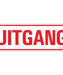 Pictogramme uitgang 33 x 12 cm