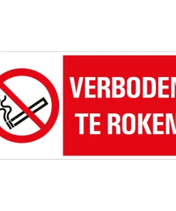 Pictogramme verboden te roken 15 x 30 cm