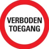 Pictogramme verboden toegang 30 cm