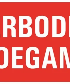 Pictogramme verboden toegang 33 x 20 cm
