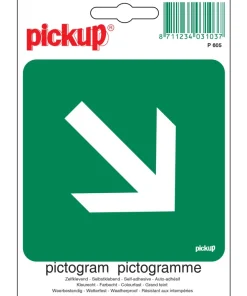 Pictogramme voie d'évacuation 10 x 10 cm