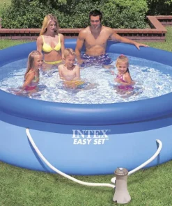Piscine famille 305x76 cm + pompe 12V