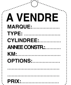 Plaque ' à vendre '