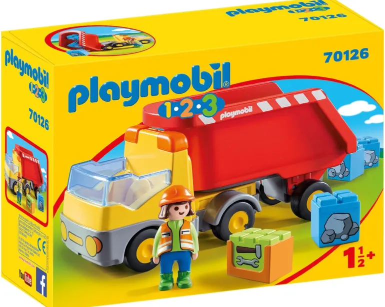 Playmobil 1.2.3 Camion Benne - 70126