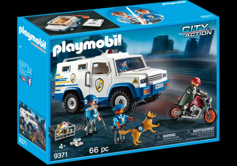 Playmobil City Action Fourgon blindé avec convoyeurs de fonds