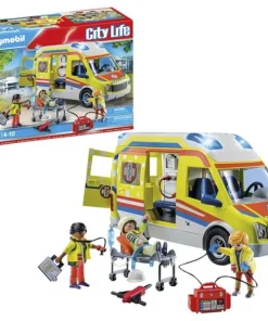 Playmobil City Life Ambulance avec effets lumineux et sonore - 71202