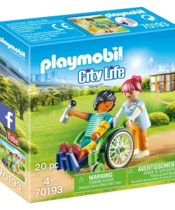 Playmobil City Life Patient En Fauteuil Roul - 70193
