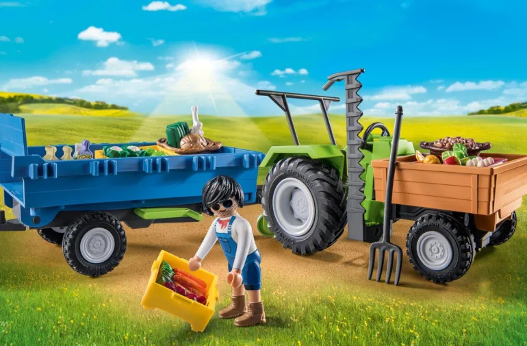 Playmobil Country Tracteur avec remorque - 71249