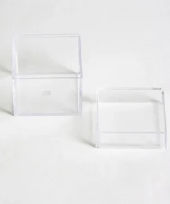 Plexi cube avec couvercle 5 cm