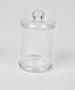 Plexi cylindre pot avec couvercle 10 pièces
