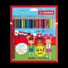 Pochet avec 16 crayons de coleur + 8 gratuit