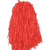 Pompon de pom pom girl avec anneaux - Rouge