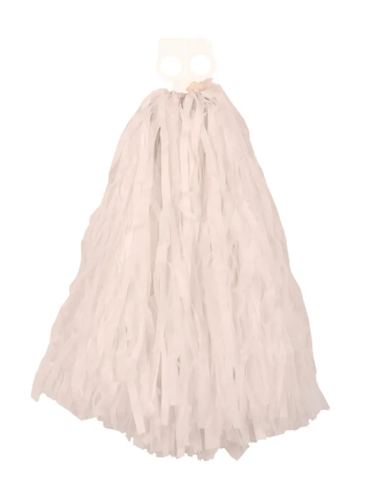 Pompon de pom pom girl avec anneaux - Blanc