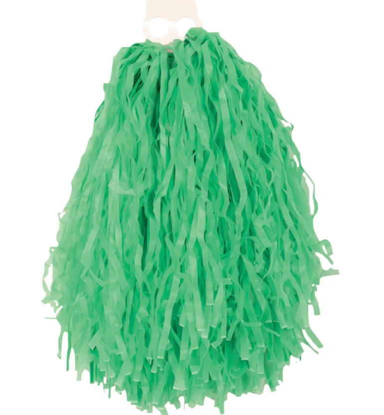 Pompon de pom pom girl avec anneaux - Vert