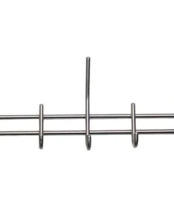 Portemanteau 2 petits et 3 grands inox