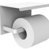 Porte-rouleau de toilette blanc mat