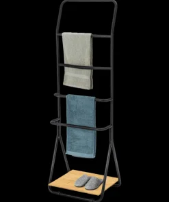 Porte-serviettes Verona 156,5x51x40 cm noir