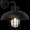 Portland lampe murale noir IP44 E27 40W