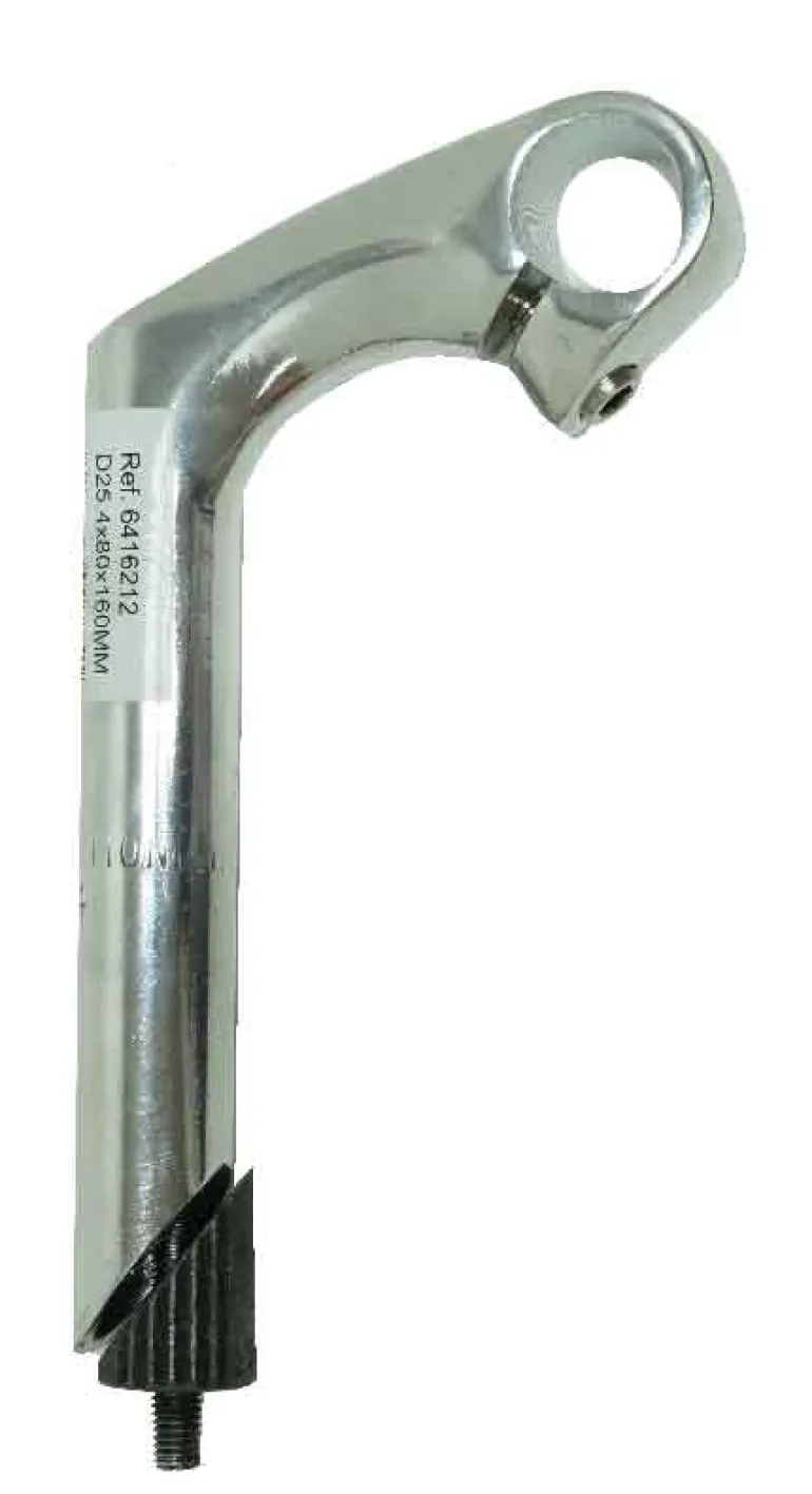 Potence alu argent Dia.25,4 mm / 160 mm / ext.80 mm