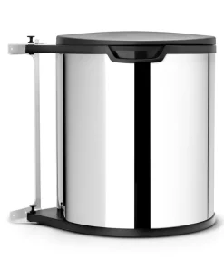 Poubelle encastrable 15 L chrome