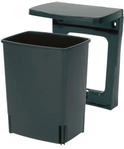 Poubelle encastrable 10 L noir