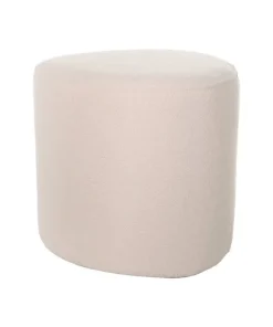 Pouf Tirana - Ø40x38cm - Vanille