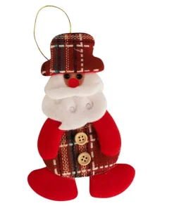 Poupée noël carreaux