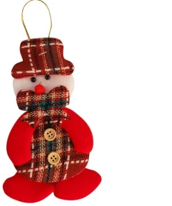 Poupée noël carreaux