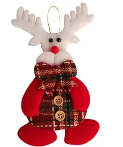 Poupée noël carreaux