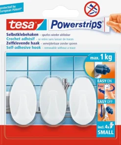 Powerstrips Crochets ovales blanc