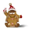 Père Noël en pain d'épice avec lumière LED 35cm
