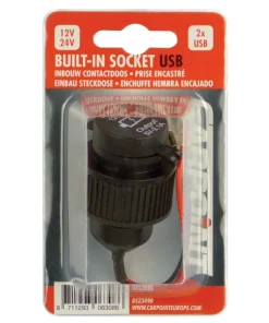 Prise encastré 2 x USB 2,1A 12/24 V