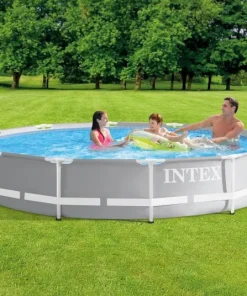 Prism frame piscine Ø 366x76 cm + pompe 12V