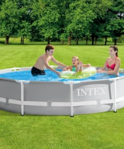 Prism frame piscine Ø 305x76 cm + pompe 12V