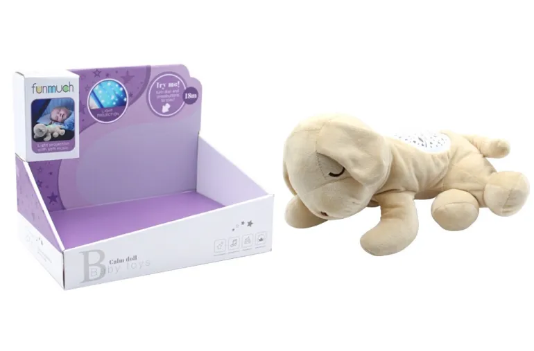 Projecteur de chien en peluche avec musique