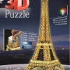 Puzzle 3D: Tour Eiffel night edition